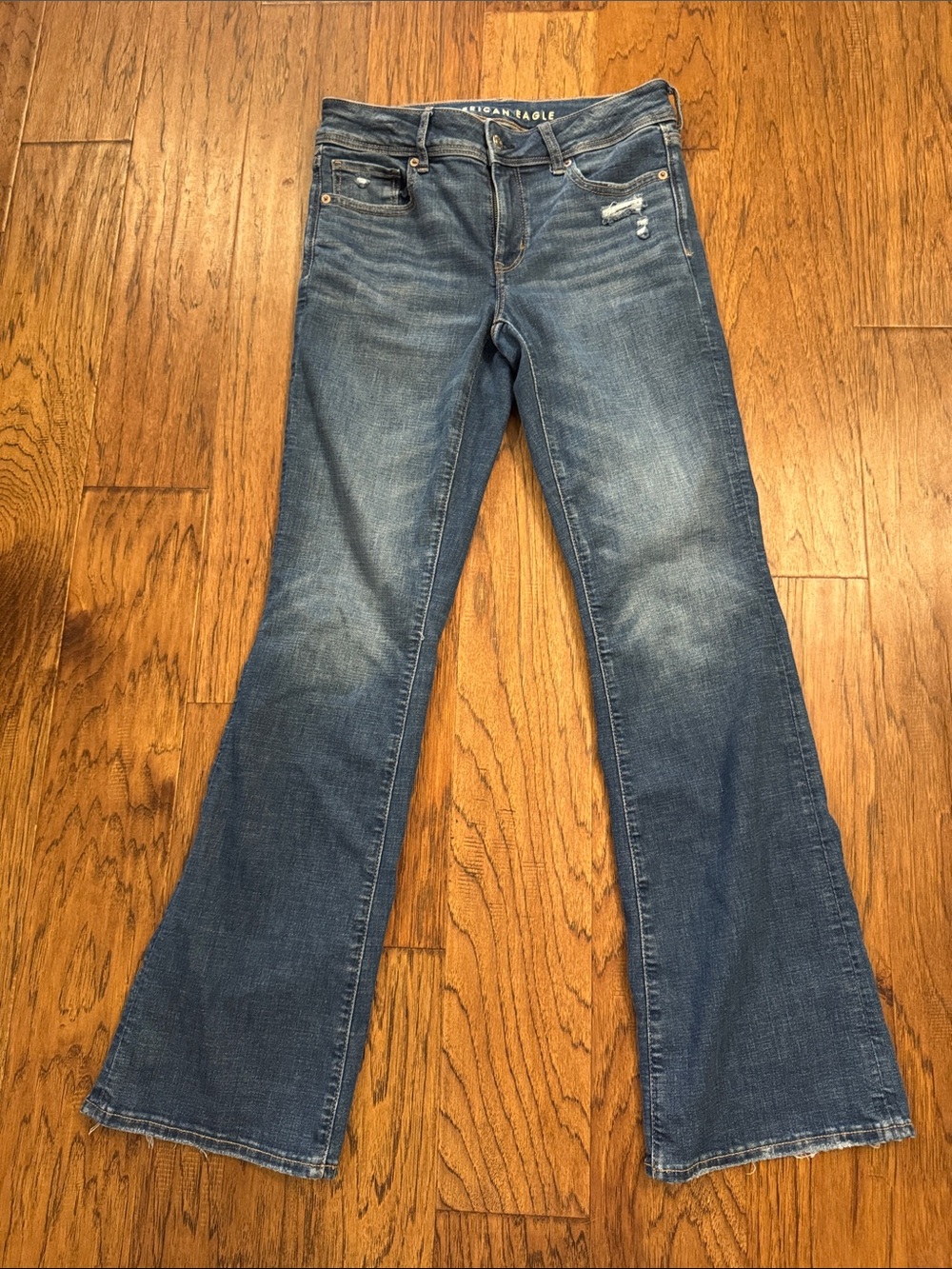 American Eagle Outfitters Medium Blue Kick Boot Jeans